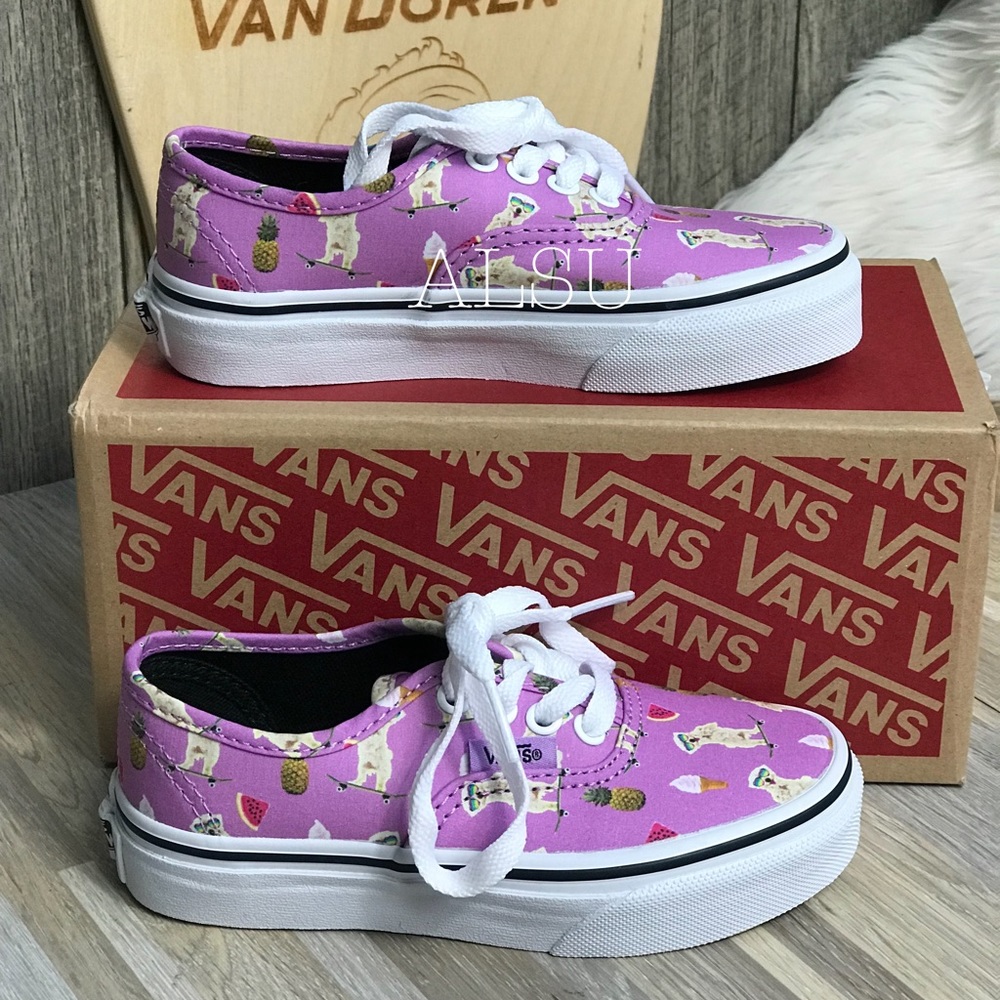 NWT VANS Authentic Pool Vibes African Viol Kid’s - Picture 4 of 7